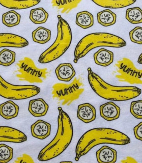 Ткань Теплый хлопок (Фланель) 150 см 170 гр диз Бананы