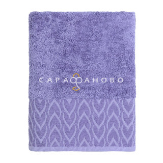 Полотенце махровое Mia Cara с бордюром Аморе светло-фиолетовый