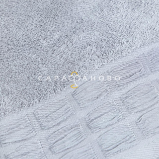 Полотенце махровое Mia Cara с бордюром Дюны пыльно-серый