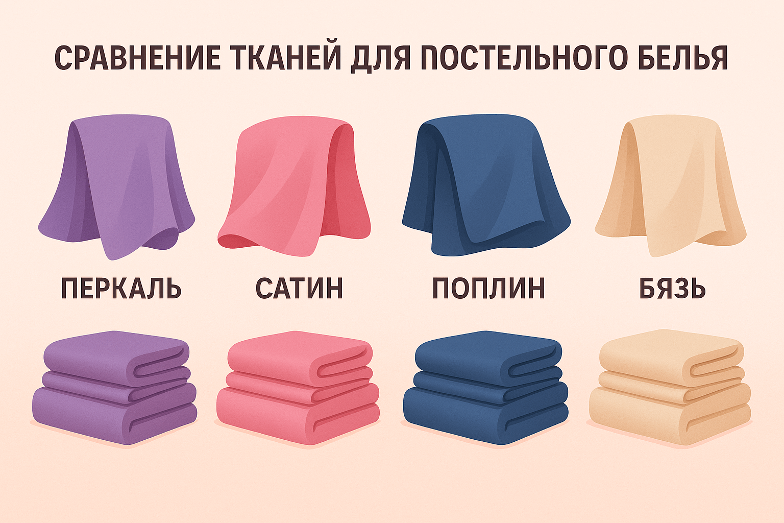 Сравнение тканей для постельного белья: перкаль, сатин, поплин, бязь — таблица и тест на износ | Сарафаново