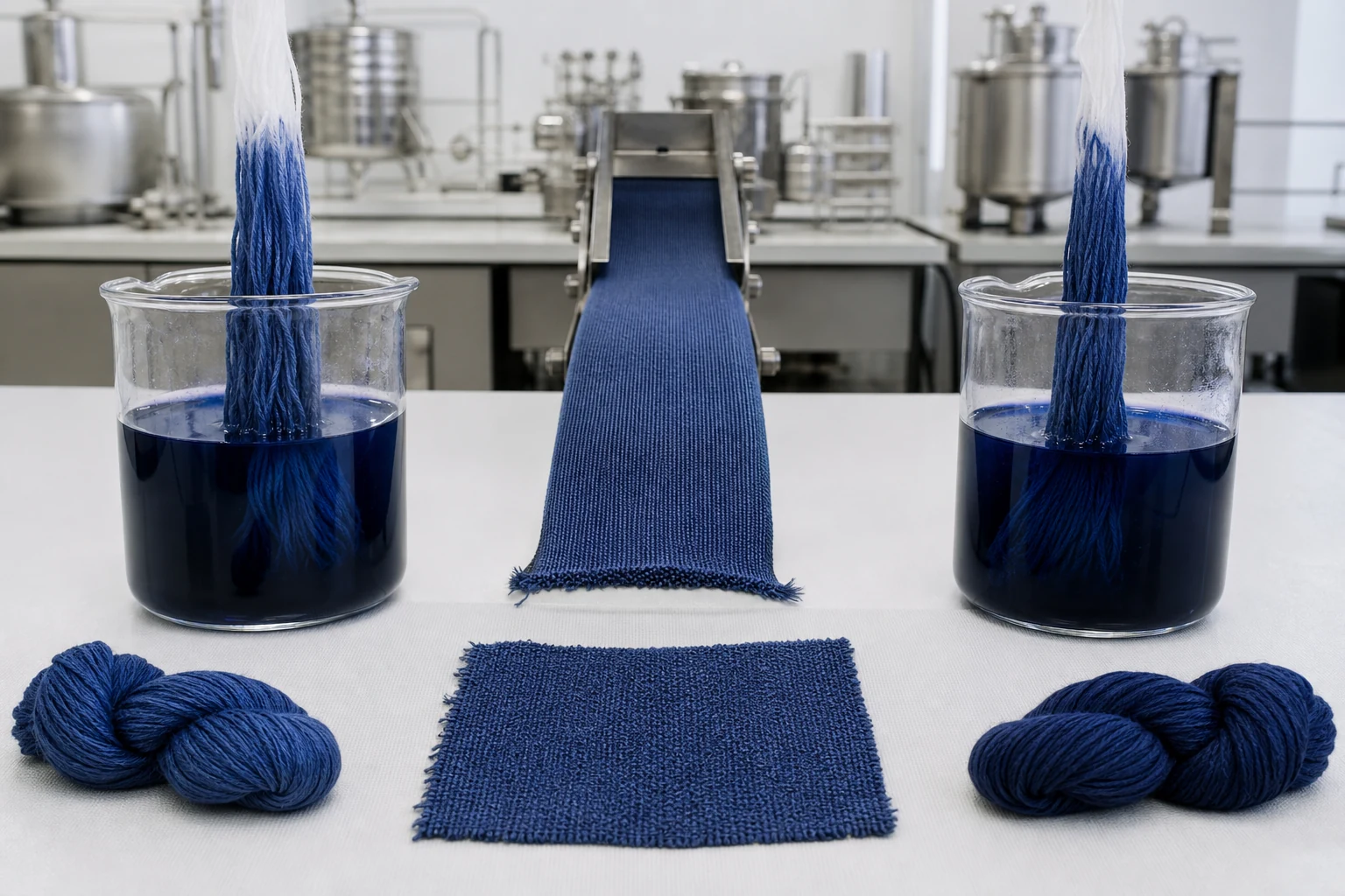 Раздельное окрашивание хлопковых и полиэфирных волокон для поликоттона