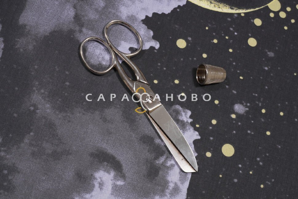 Ткань Перкаль 220 см рис. 209621 Новолуние (основа)