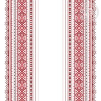 Ткань Рогожка 150 см рис. Вышивка русская 13502-1 