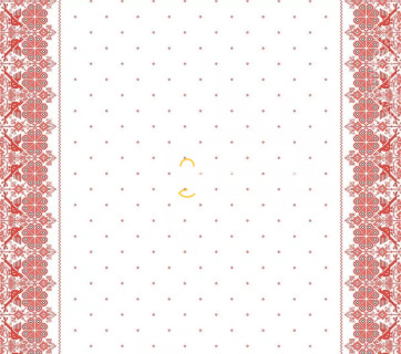 Ткань Рогожка 150 см рис. Вышивка русская 13502-1 