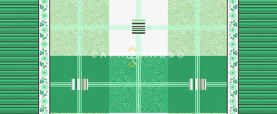 Ткань Бязь детская 150 см 120 гр рис Метрополь 808-4 зеленый