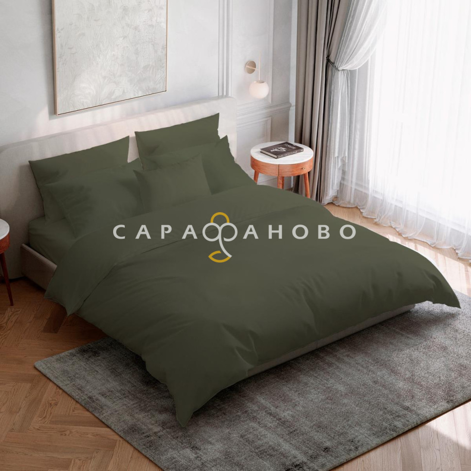 Ткань Перкаль 220 см гладкокрашеный рис 86063 вид 12 шалфей