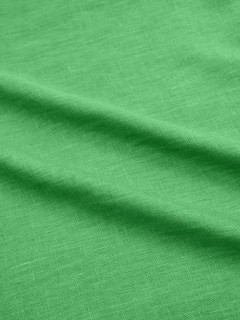 Ткань Лен гладкокрашеная 150 см Нефритовый зеленый 2079 сорт 1