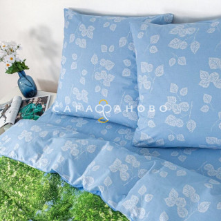 Ткань Поплин 220 см 115 гр Белая березонька рис.1321-1