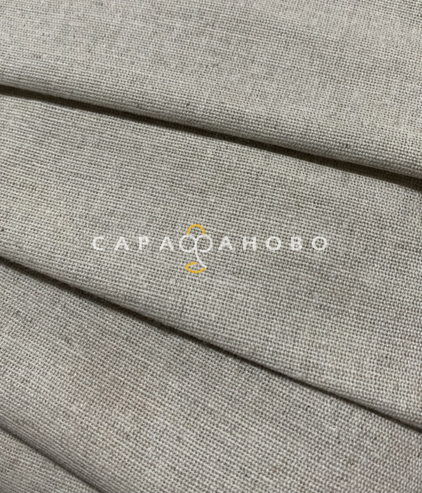 6-25 Ткань п/лен п/вареный, нат. 220 см 190 гр цвет льна