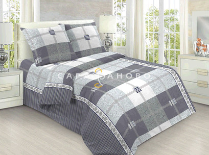 Ткань Бязь детская 150 см 120 гр рис Метрополь 808-5 серый