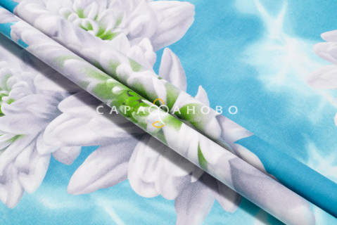 Ткань Поплин 220 см 115 гр рис Незнакомка вид 1 (основа)