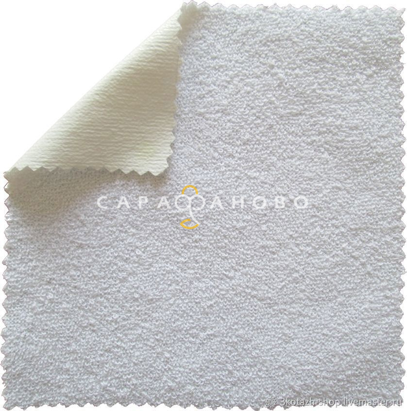 Ткань Махра непромокаемая (Мулетон) 100% пэ 210 см 140 гр Отбелка