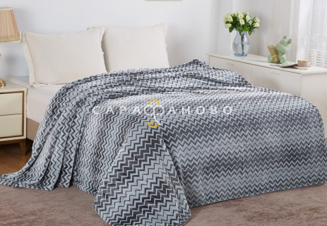 Ткань Велсофт зиг-заг 205 см 270 гр диз Серый