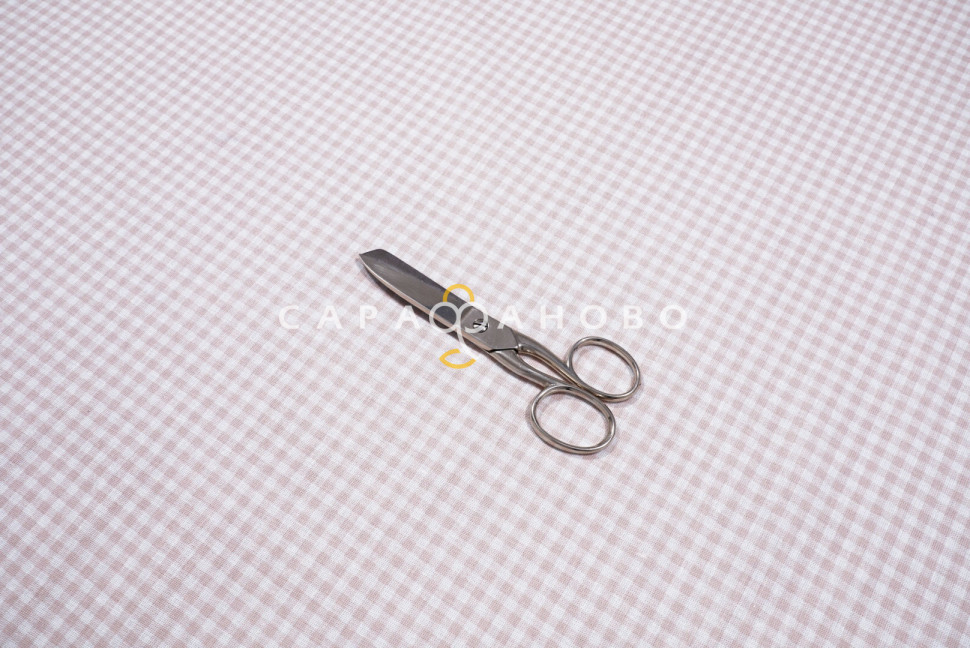 Ткань Бязь 150 см 120 г/м2 рис. 159 Клеточка, 1/1 Вид бежевый