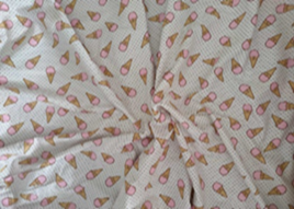 Ткань Теплый хлопок (Фланель) 125 см 170 гр диз Розовое Мороженное