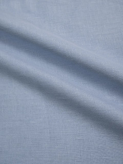Ткань Лен гладкокрашеная 150 см Кашемировый голубой 1835 сорт 1