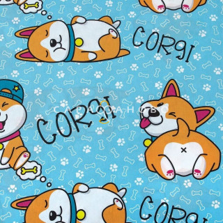 Ткань Поплин 220 см Рыжик. рис. 12981-1 