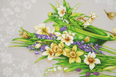 Ткань Рогожка 150 см 170 гр Аромат рис 12055-1