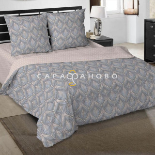 Ткань Поплин 220 см 115 гр рис. Каскад 23151-1 (компаньон)