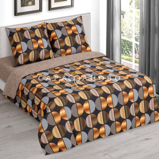 Ткань Бязь 220 см рис. 12696-1 Эспрессо (основа)