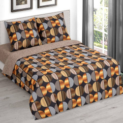 Ткань Бязь 220 см рис. 12696-1 Эспрессо (основа)