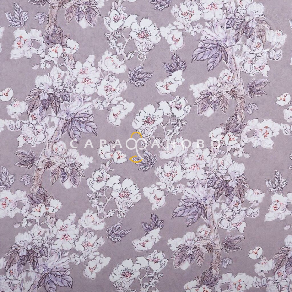 Ткань Поплин 220 см 115 гр рис. Реприза (основа) 12864-1