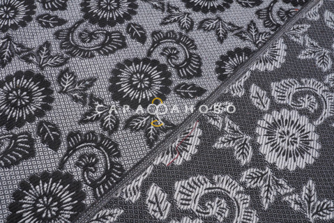 Ткань Гобелен жаккард 150см Двухцветный рис JB-155 серый