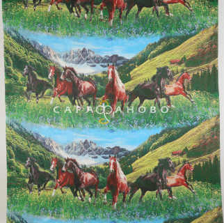 Ткань Бязь набивная 150 см 120 гр рис 1454