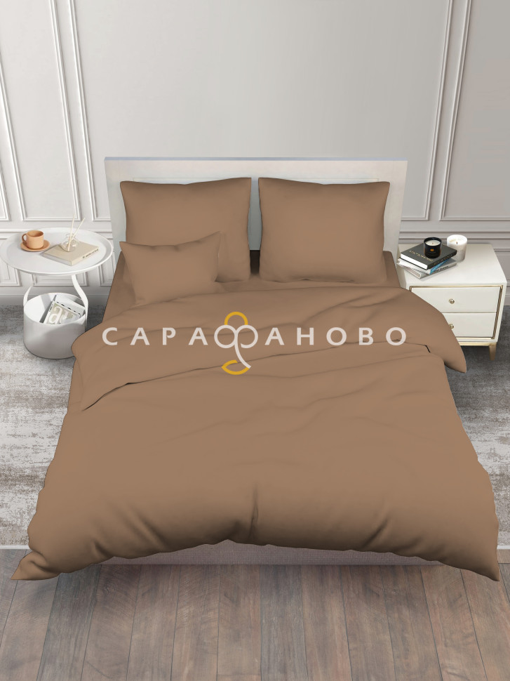 Ткань Бязь гладкокрашеная 220 см 120 гр цвет Капучино