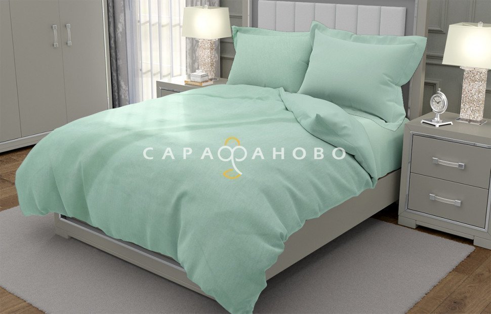 Ткань Бязь 220 см 120 гр рис. 3/1 Салатовый