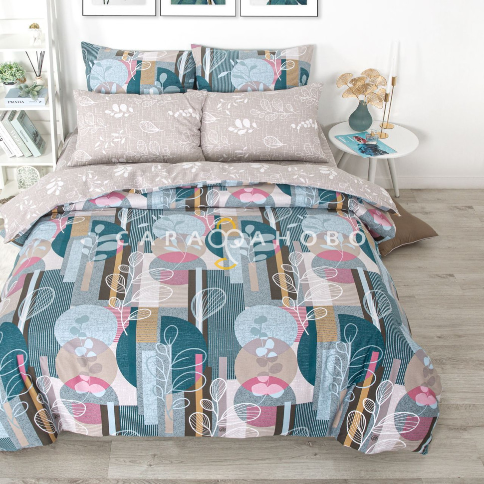 Ткань Поплин 220 см 115 гр рис. Ирвинг 13454-1