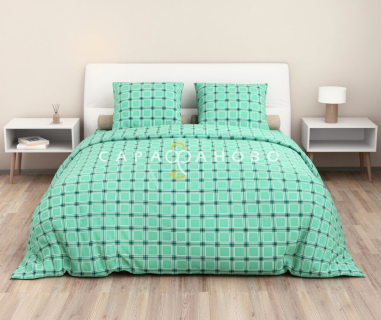 Ткань Бязь 150 см 140 гр рис 404  Таттерлайн, 3/3 Вид фисташковый