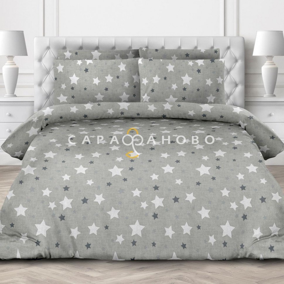 Ткань Бязь Комфорт 220 см рис 21169 вид 1 Stardust основа