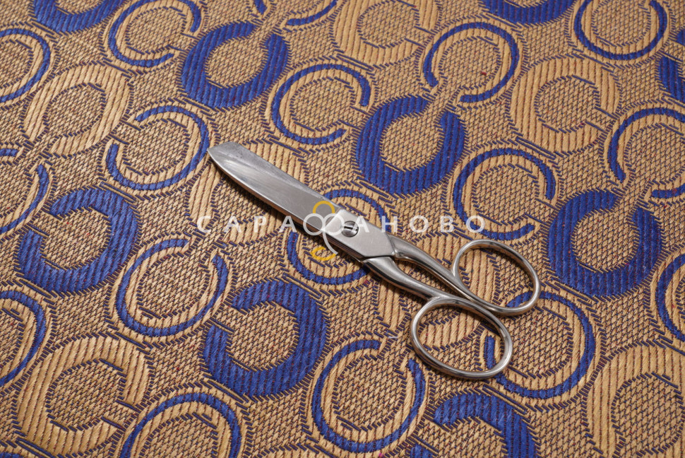 Ткань Гобелен 200 см 280 гр смесовой диз JB-057-1 blue