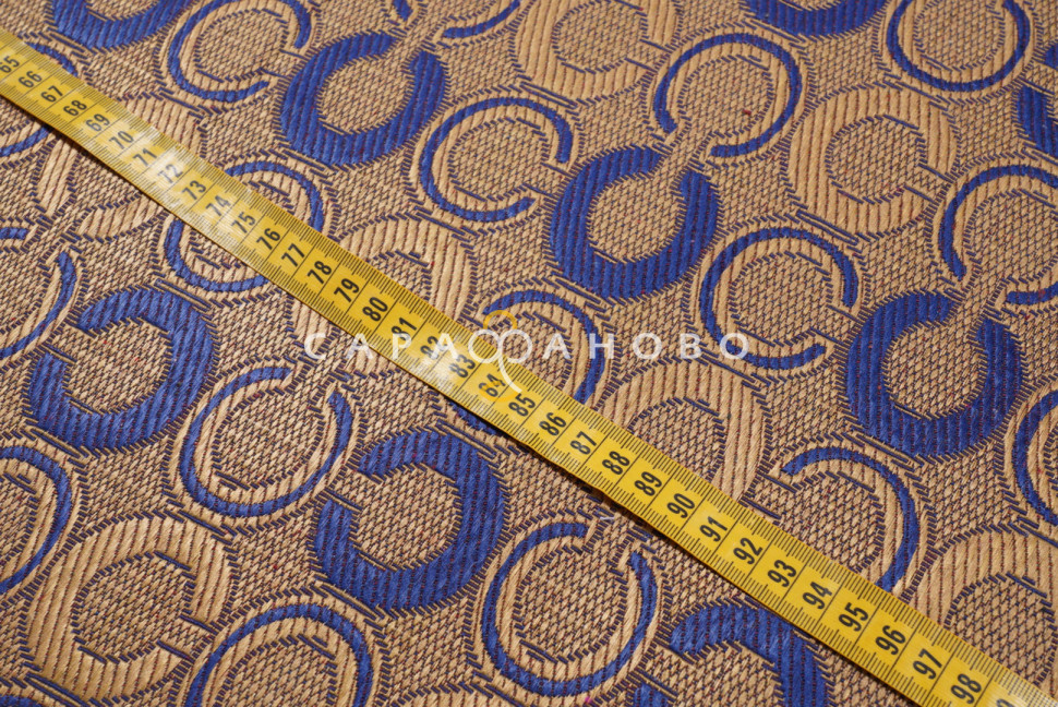 Ткань Гобелен 200 см 280 гр смесовой диз JB-057-1 blue
