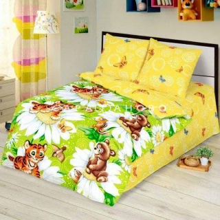 Ткань бязь 150 см рис. 12275-1 Оранжевое лето (основа)