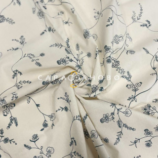 Ткань Перкаль 220 см 110 гр набивной арт 239 "Тейково" рис 72238 вид 2 "Цветочный сад" 