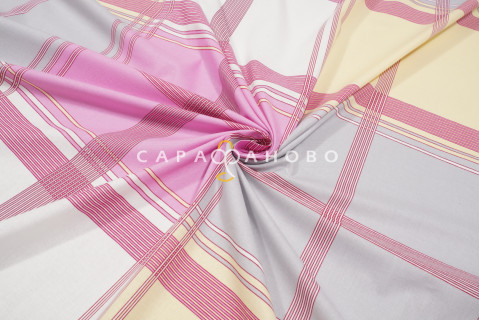 Ткань Поплин 220 см 115 гр рис Утренний сад вид 1 (компаньон)