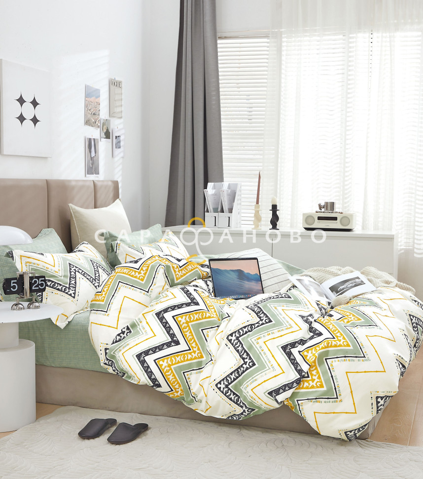 Ткань Сатин Твил набивной 235 см. 115гр. В рис. 139