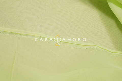 Ткань Вуаль 300 см 50 гр цвет 45 Светло-салатовый (На отрез)