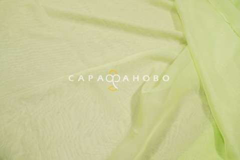 Ткань Вуаль 300 см 50 гр цвет 45 Светло-салатовый (На отрез)