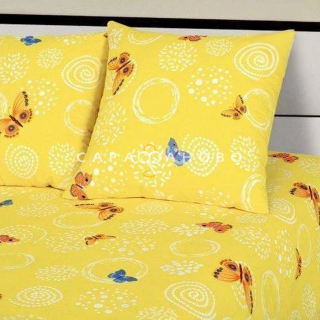 Ткань бязь 150 см рис. 12276-1 Оранжевое лето (компаньон)