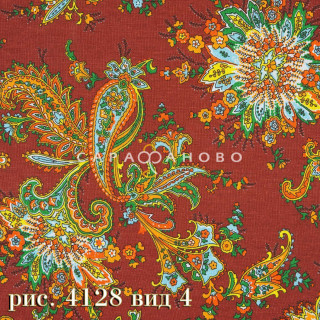 Ткань Бязь 150 см Плательная Коллекция рис 4128 вид 4