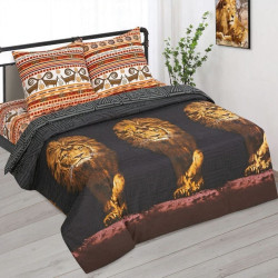 Ткань Поплин 220 см 115 гр рис. Львиное сердце 12813-1 (основа)