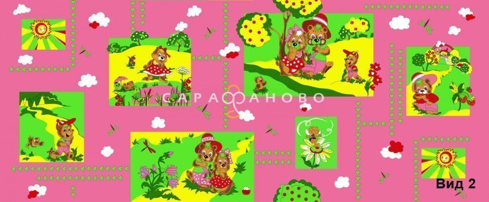 Ткань бязь 150 см детская рис 1252 вид 2