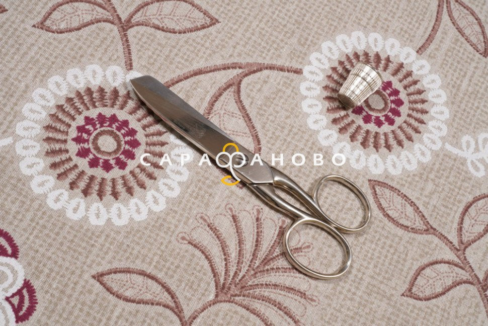 2-21К Ткань п/лён кисл. Подсолнухи