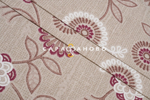 2-21К Ткань п/лён кисл. Подсолнухи