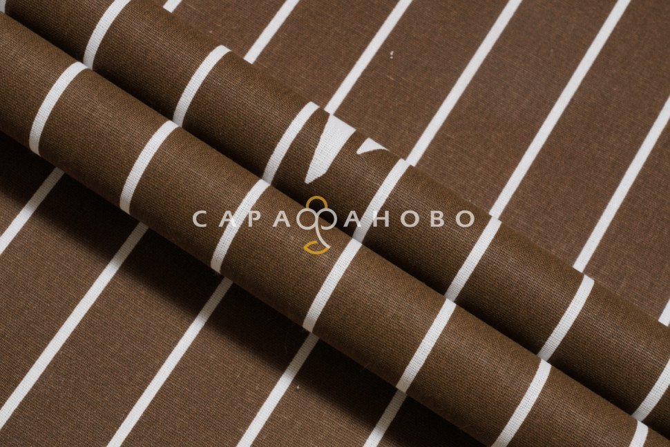 Ткань Бязь 220 см. Звезды кофе о/м рис. 28228/2