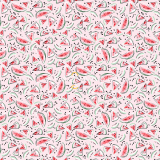 Ткань Бязь Комфорт 150 см набивная "Тейково" рис 13284 вид 2 "Арбузики" 