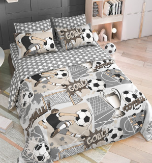 Ткань Поплин 150 см 105 гр рис Футбол 7900/2